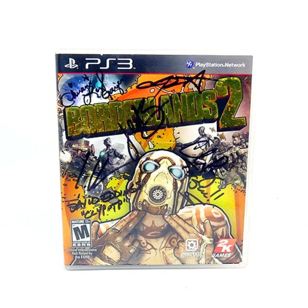 6x Autographed Borderlands 2 (Sony PlayStation 3, PS3) David Eddings Chris Rager